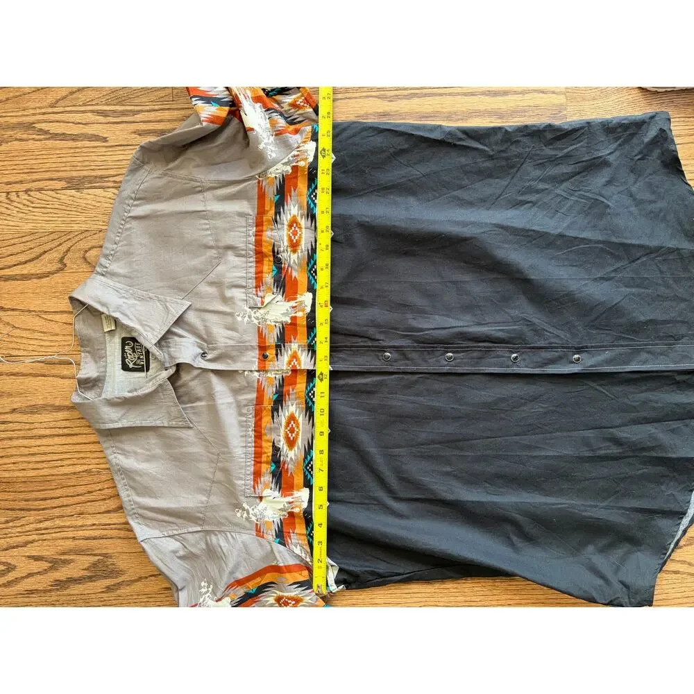 Roper Vintage Wear Snap Up Front  Rodeo Design Made in the USA Sz XXL - Picture 13 of 14
